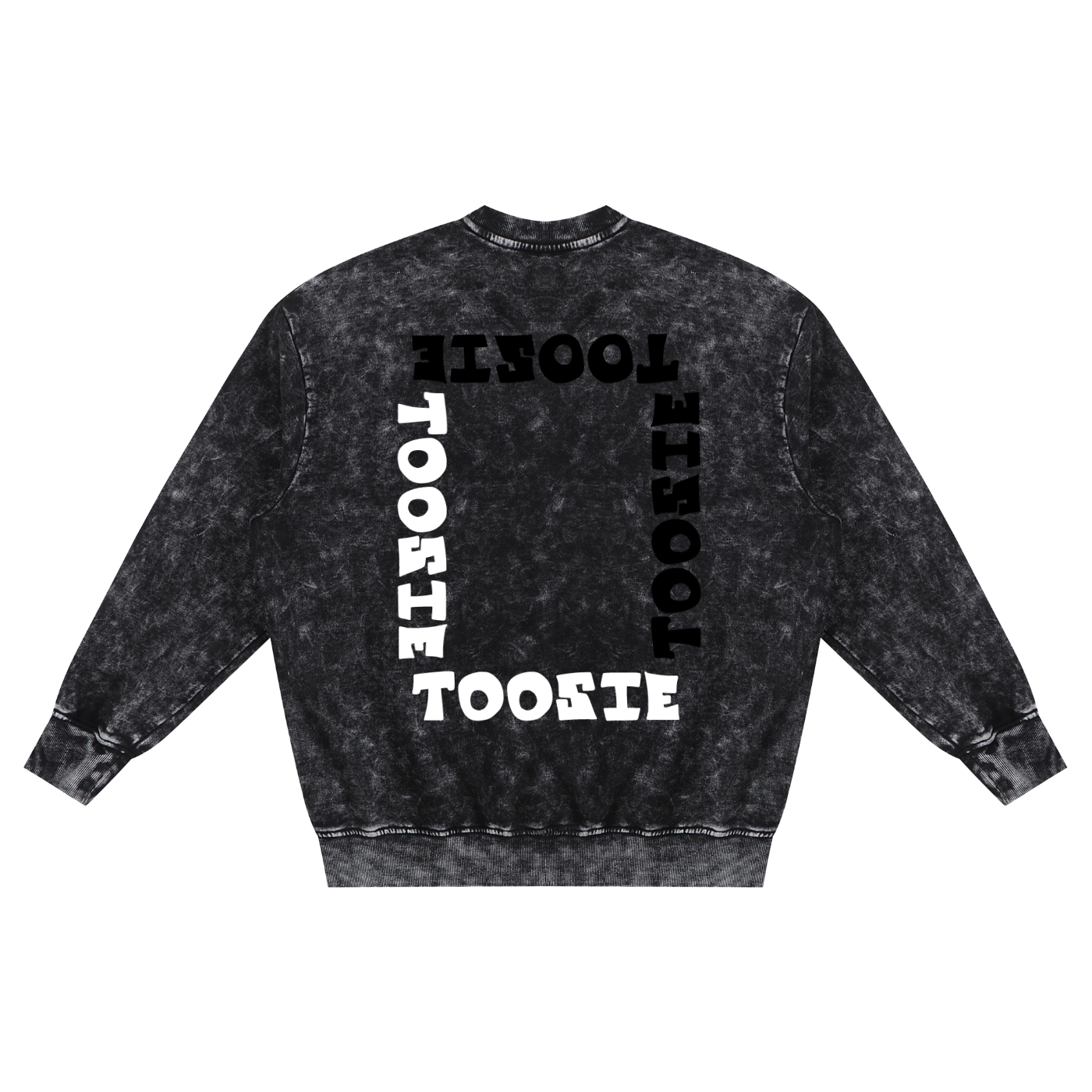 Peek-A-Boo Snow Washed Crew-Neck