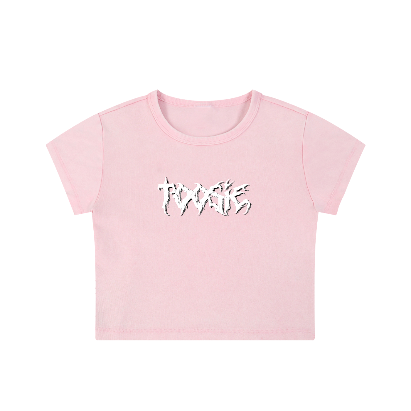 Cyber Wings Snow Washed Crop Top