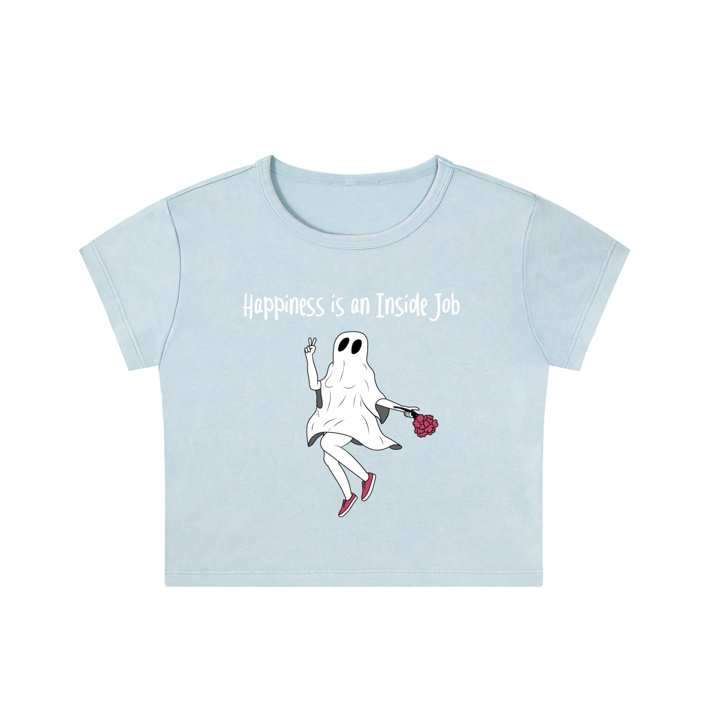 Inside Job Snow Washed Crop Top