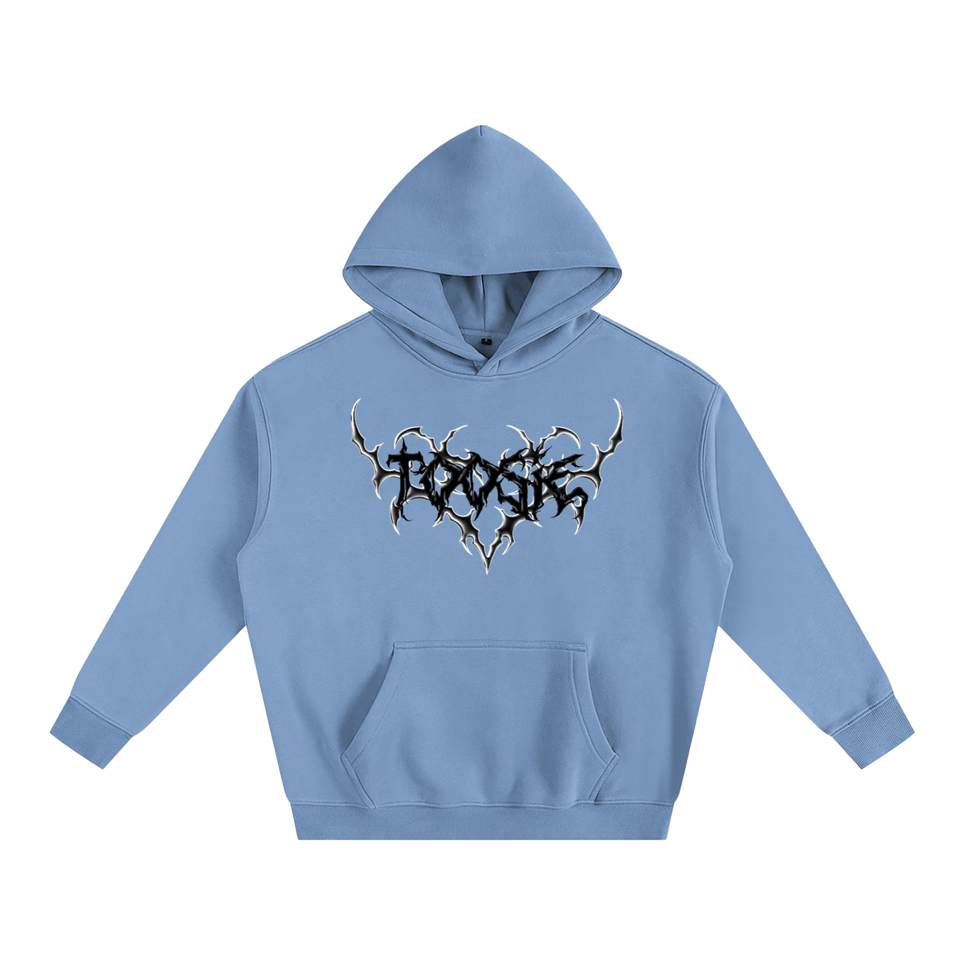 Cyber Black Heart Oversize Hoodie
