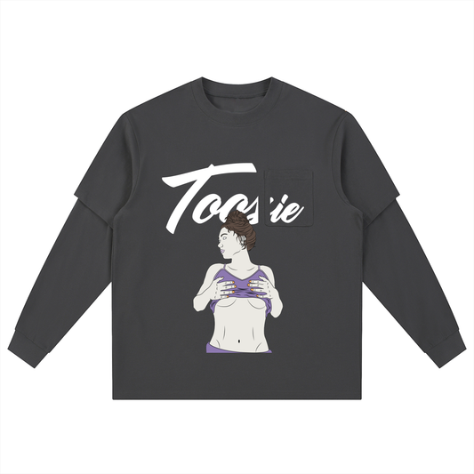 Spring Breakers Layered Long Sleeve Oversized Tee