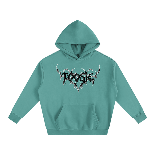 Cyber Black Heart Oversize Hoodie