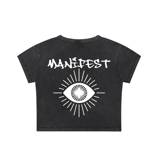Manifest Snow Washed Crop Top