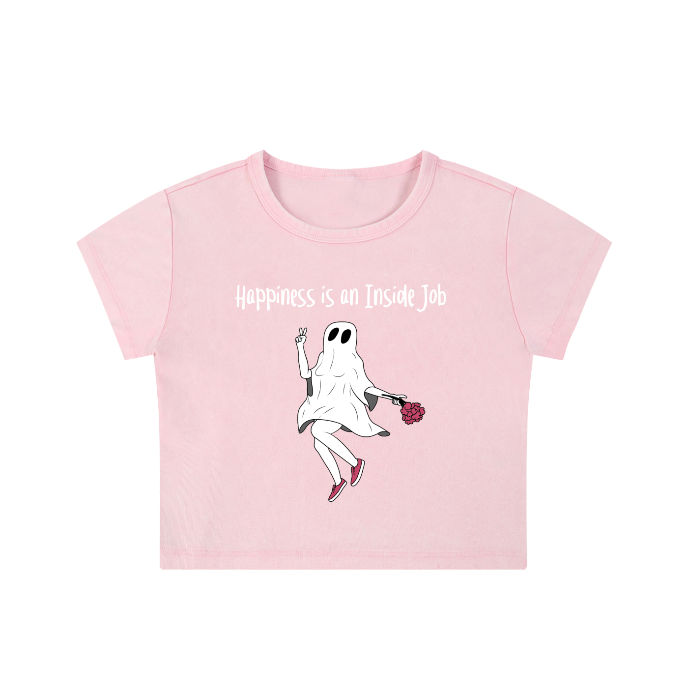 Inside Job Snow Washed Crop Top