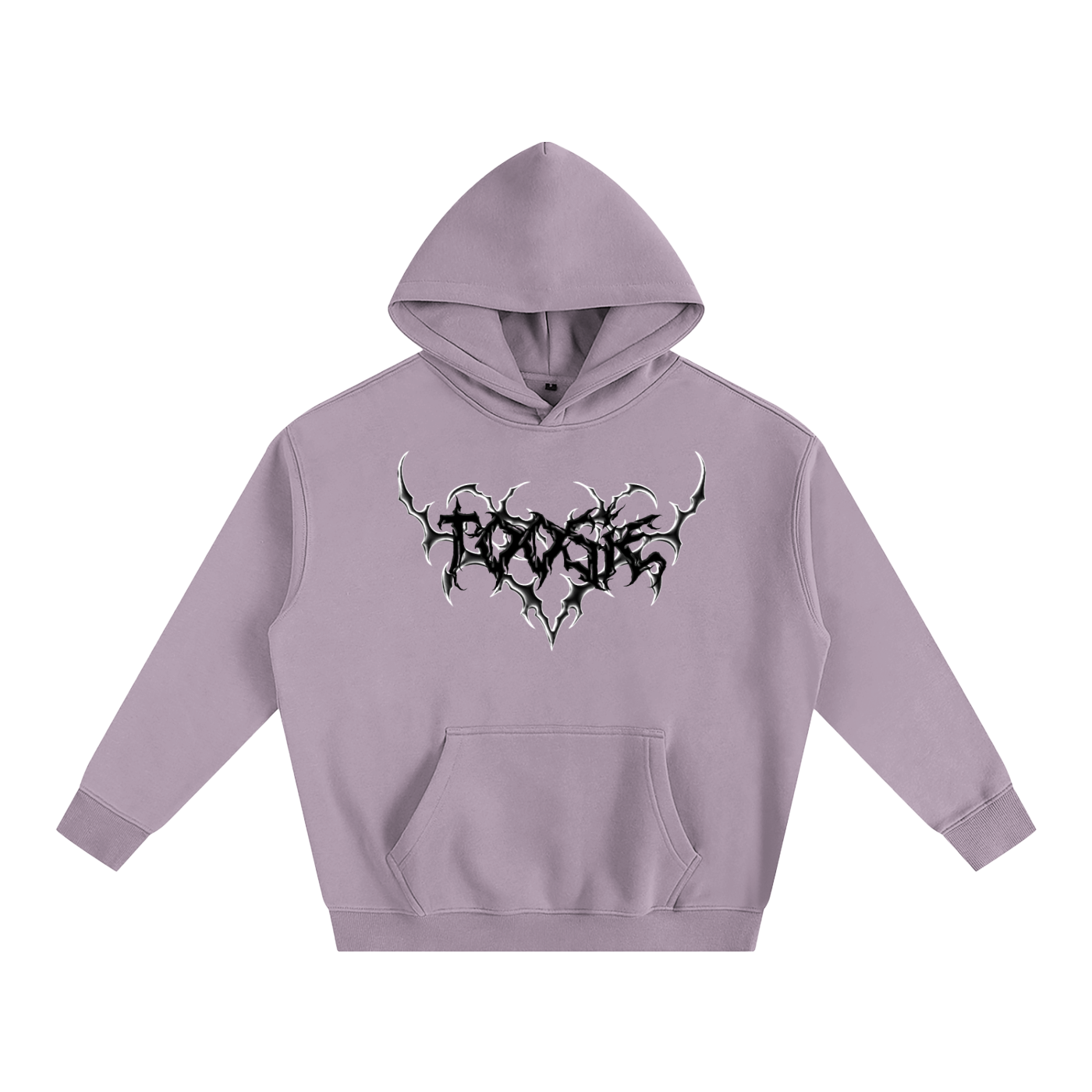 Cyber Black Heart Oversize Hoodie